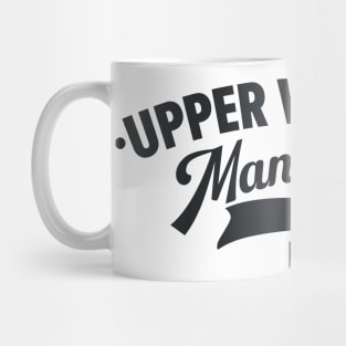 Upper West Side Manhattan Minimal Typo Art - NYC Urban Vibes Mug